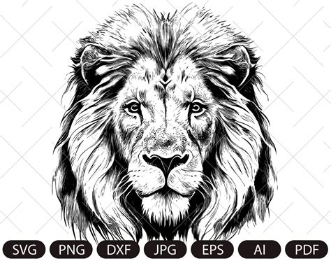 Yelling Clipart Black And White Lion