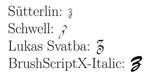 symbols - How do I find a LaTeX font with an upper-case cursive letter Z? - TeX - LaTeX Stack ...