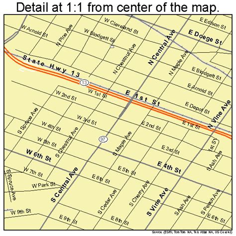 Marshfield Wisconsin Street Map 5549675