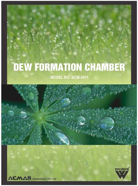 Dew formation-chamber