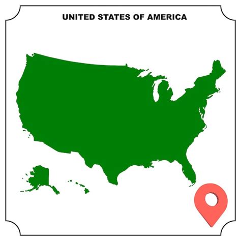 Premium Vector | USA map icon illustration