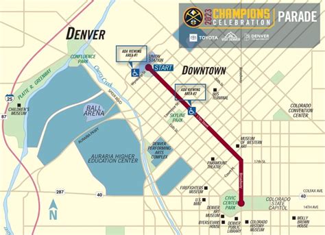 Denver Nuggets parade route and road closures | FOX31 Denver