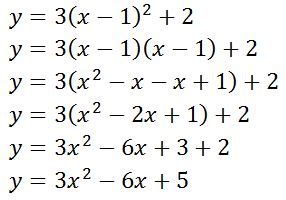 Parabola Equation Standard Form