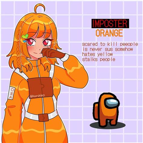 @koruhiko: “🧡Orange🧡 [Commissions are open DM me for info] Q:what color ...