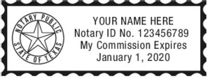 Notary Texas S-844 Self-Inking Stamp