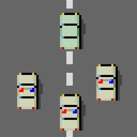 Police chase pixel art