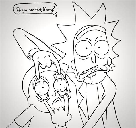 Rick and Morty Free Coloring Pages