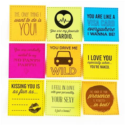 Sexy Sticky Notes for Your Spouse - from The Dating Divas