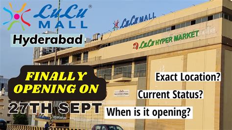 Lulu Mall Hyderabad | Lulu Hypermarket Hyderabad | Lulu Mall Hyderabad Location| Opening on 27th ...