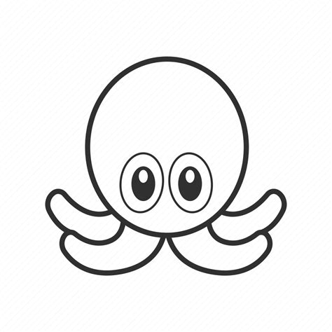 Cute octopus, mollusc, octupus, sea creature, seafood, emoji, octopus ...