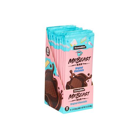 Buy Feastables MrBeast Original Chocolate Bars - Made with Cocoa. Based ...