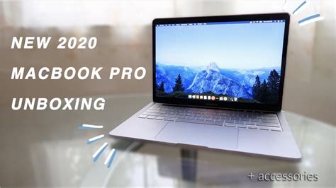 Unboxing 13" Macbook Pro 2020 + Accessories *my FIRST MacBook* - YouTube