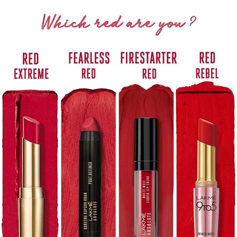 Which red are you? Lakmé Absolute Matte Ultimate Lip Color- Red Extreme Lakmé Absolute Kareena ...