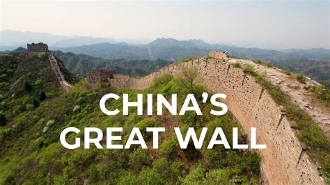 Great Wall of China from Above - Aerial View of Crumbling and Remote Location (History and ...