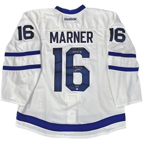 Mitch Marner Signed Toronto Maple Leafs White Team issued Reebok Jersey ...