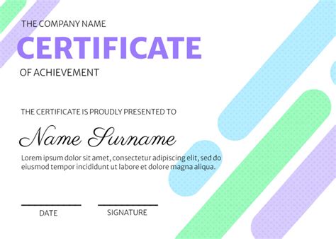 Modern Certificate Design - MockoFUN