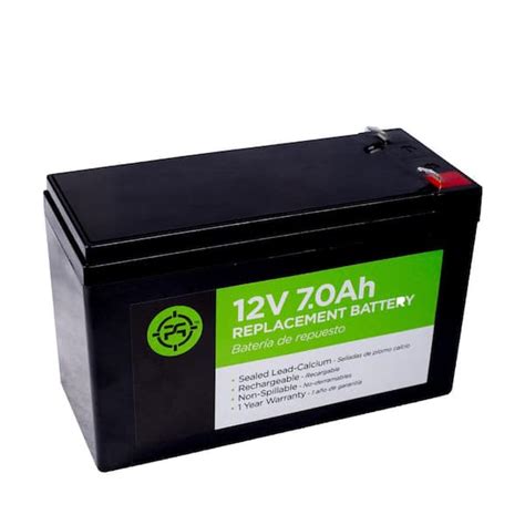 2.5 in. Lead Acid 12-Volt 7.0 Ah Black Replacement Battery B LA 12V 7.0A - The Home Depot