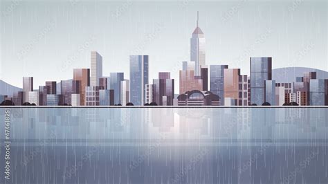 city buildings skyline modern architecture cityscape background ...