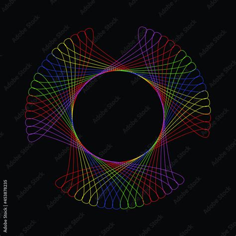 Spirograph patterns for creative designs. vector illustration can be ...