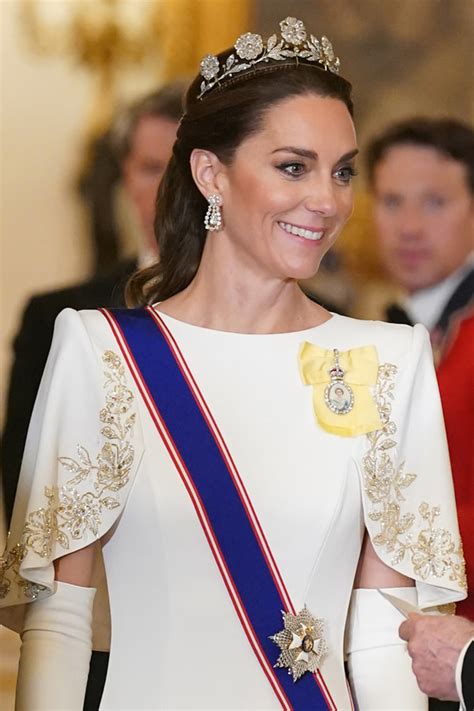 Catherine, Princess of Wales in Jenny Packham at Buckingham Palace State Banquet - Tom + Lorenzo