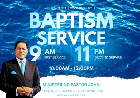 Copy of BAPTISM SERVICE | PosterMyWall