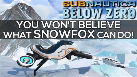 You WON'T BELIEVE What SNOWFOX Can Do!!! Subnautica Below Zero - YouTube