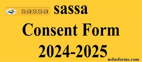 sassa Consent form