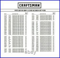 Craftsman 308 Piece Ultimate Laser Etched Deep Standard SAE & MM Socket Set 299 – Standard Sae ...