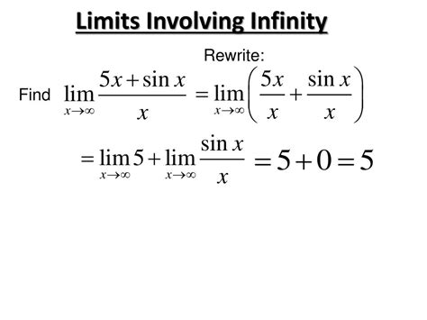 PPT - Limits Involving Infinity PowerPoint Presentation, free download - ID:1968782