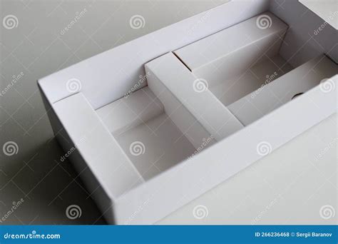 Cardboard Box with Partitions, Reminiscent of a Model of a Room in a ...