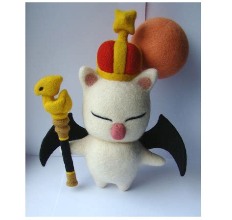 Final Fantasy Moogle plush toy King Moggle Mog Realm Reborn | Etsy