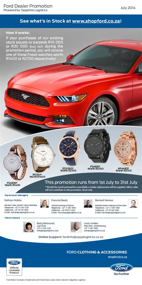 Ford Dealer Promotion - Official Ford Branded Merchandise Website