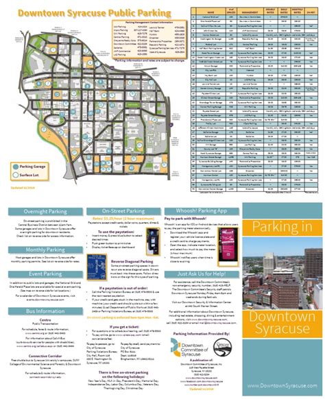 Downtown Syracuse Parking Brochure | Parking | Transport | Free 30-day Trial | Scribd