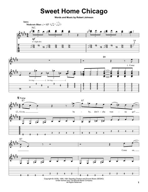 Sweet Home Chicago by Robert Johnson - Guitar Tab Play-Along - Guitar ...