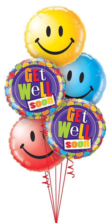 Get Well Smiling Balloons