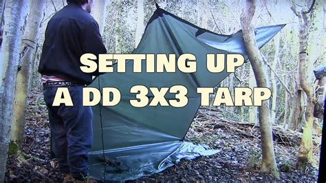 DD 3x3 Tarp Set Up - YouTube