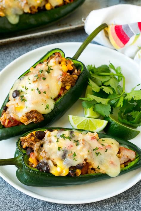 Stuffed Poblano Peppers - Dinner at the Zoo