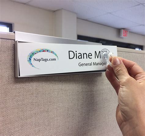 Nameplate Holder Frames for Cubicles | Office name plate, Name plate, Office names