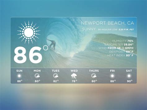 Weather Widget Freebie FREE PSD | Widget design, Iphone app design ...