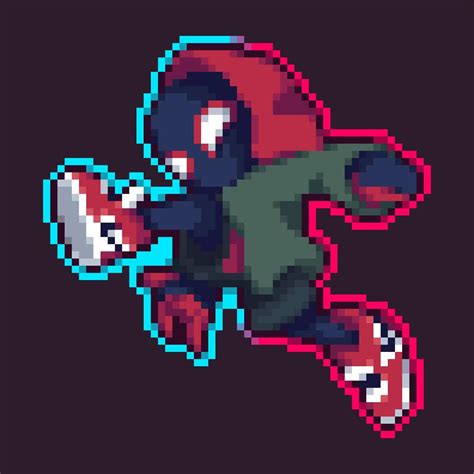 Miles Morales - Into The Spider-Verse : PixelArt | Spiderman pixel art ...