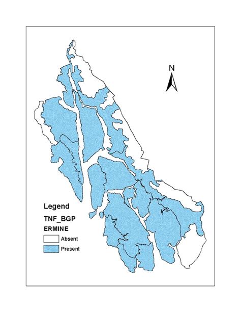 Distribution of ermine in southeast Alaska by biogeographical province ...