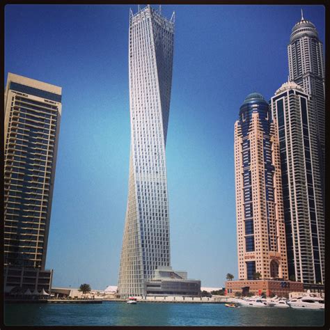 Infinity tower in Dubai - the world's tallest high rise building with a ...