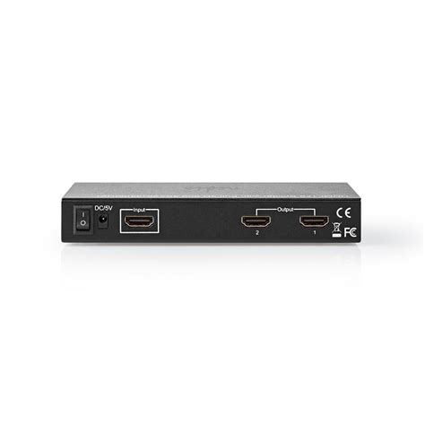 HDMI™ Splitter | 2 port(s) | HDMI™ Input | 2x HDMI™ Output | 4K@30Hz | 3.4 Gbps | Metal | Anthracite