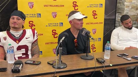 USC Press Conference after 48-41 win over Colorado - YouTube