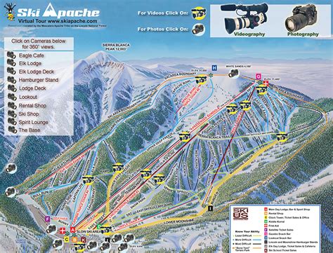 Ski Apache Ski Trail Map - Ruidoso New Mexico • mappery