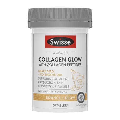 Swisse Beauty Collagen Glow With Collagen Peptides 60 Tablets - finestessentials.com