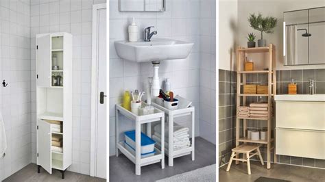17 SMALL BATHROOM STORAGE IDEAS IKEA - YouTube