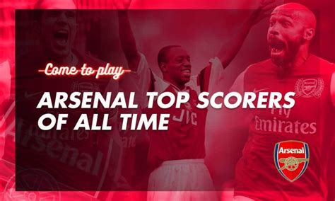 Arsenal All Time Top Scorers in the Premier League - Come To Play