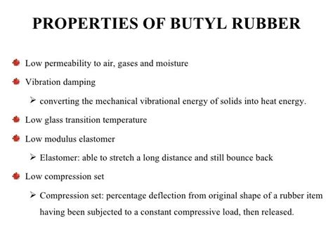 Group 14 butyl rubber