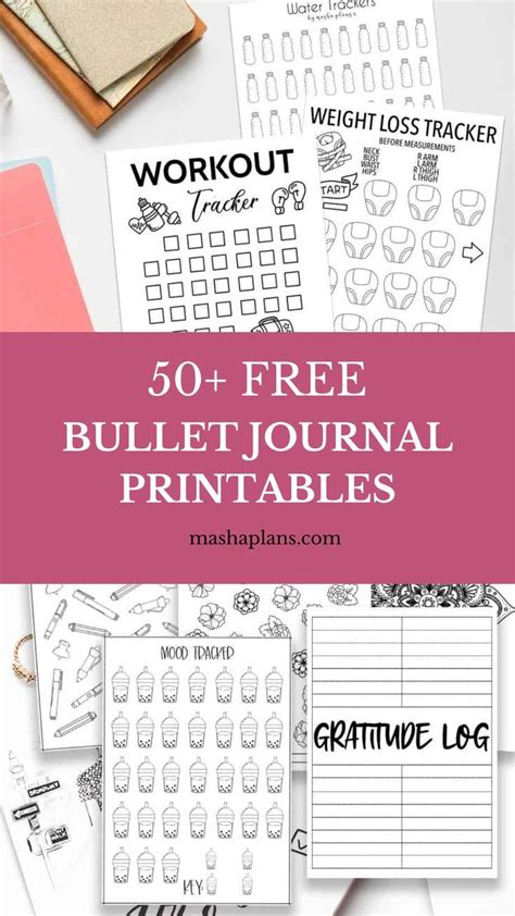 This Free Bullet Journal Printable Set Is Great For E - vrogue.co